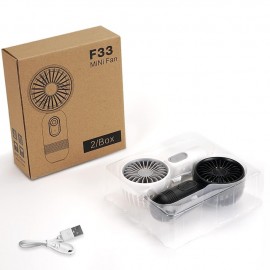 Portable Handheld Mini Fans, USB Rechargeable Personal Fan, Battery Operated Small Hand Held Fan with 3 Speeds for Travel/camping/Outdoor/Home/Office
