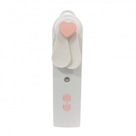 Portable 2 In 1 Mini Fan Humidifier USB Rechargeable Handheld Fan Water Spray Mist Fan Face Steamer Air Conditioner for Outdoor

