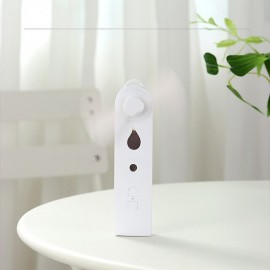 Portable 2 In 1 Mini Fan Humidifier USB Rechargeable Handheld Fan Water Spray Mist Fan Face Steamer Air Conditioner for Outdoor
