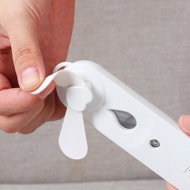 Portable 2 In 1 Mini Fan Humidifier USB Rechargeable Handheld Fan Water Spray Mist Fan Face Steamer Air Conditioner for Outdoor
