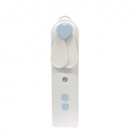 Portable 2 In 1 Mini Fan Humidifier USB Rechargeable Handheld Fan Water Spray Mist Fan Face Steamer Air Conditioner for Outdoor
