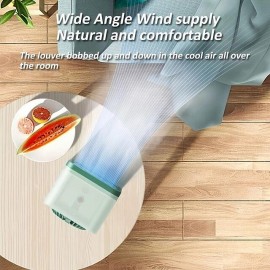 1pc Personal Evaporative Air Cooler And Humidifier Portable Air Conditioner And Fan Portable Mini Air Conditioner Cooling Fan Humidifier Space Cooler Green
