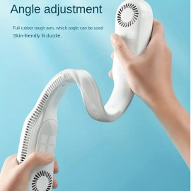 Neck Fan 360Cooling Airflow USB Rechargeable Bladeless Portable Neck Fan With 3 Speeds Adjustment Personal Fan For Outdoor Travel
