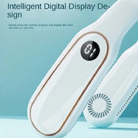 Neck Fan 360Cooling Airflow USB Rechargeable Bladeless Portable Neck Fan With 3 Speeds Adjustment Personal Fan For Outdoor Travel
