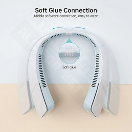 Halter Bladeless Neck Fan USB Charging Portable Hanging Small Neck Fan Mini Sports Fan
