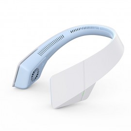 Halter Bladeless Neck Fan USB Charging Portable Hanging Small Neck Fan Mini Sports Fan
