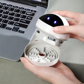 Desk Vacuum Cleaner MiniCrumb VacuumKeyboard CleanerUSB Charging Detachable DesignCordless 360Cute Mini Vacuum For DeskLaptopTable

