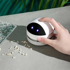 Desk Vacuum Cleaner MiniCrumb VacuumKeyboard CleanerUSB Charging Detachable DesignCordless 360Cute Mini Vacuum For DeskLaptopTable
