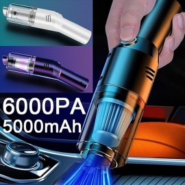 Wireless Car Vacuum Cleaner Wireless 6000Pa Handheld Mini Vaccum Cleaner for Car Home Desktop Cleaning Low Noise Cordless Portable Vacuum Cleaner
