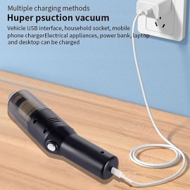 Wireless Car Vacuum Cleaner Wireless 6000Pa Handheld Mini Vaccum Cleaner for Car Home Desktop Cleaning Low Noise Cordless Portable Vacuum Cleaner
