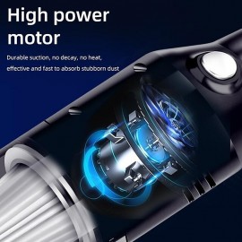 Wireless Car Vacuum Cleaner Wireless 6000Pa Handheld Mini Vaccum Cleaner for Car Home Desktop Cleaning Low Noise Cordless Portable Vacuum Cleaner
