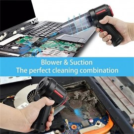 4-in-1 New Cordless Car Vacuum Cleaner Blowing and Sucking Multifunctional Strong Suction Mini Wireless Car Vacuum Cleaner Handheld Air Duster Wet Dry Use for Home Office Car Cleaning Pet Hair Cleanin
