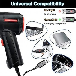4-in-1 New Cordless Car Vacuum Cleaner Blowing and Sucking Multifunctional Strong Suction Mini Wireless Car Vacuum Cleaner Handheld Air Duster Wet Dry Use for Home Office Car Cleaning Pet Hair Cleanin
