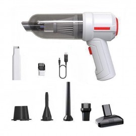 4-in-1 New Cordless Car Vacuum Cleaner Blowing and Sucking Multifunctional Strong Suction Mini Wireless Car Vacuum Cleaner Handheld Air Duster Wet Dry Use for Home Office Car Cleaning Pet Hair Cleanin

