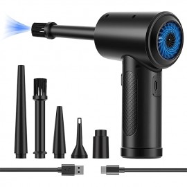 Wireless Air Blower 51000 RPM Dust Blowing Gun USB Compressed Air Duster Cleaning For Computer Laptop Keyboard Camera Cleaning
