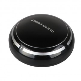 Black Automatic Rechargeable Smart Robot Vacuum Cleaner Suction Sweeping Robot
