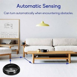 Black Automatic Rechargeable Smart Robot Vacuum Cleaner Suction Sweeping Robot
