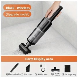Wireless Portable Car Vacuum Cleaner Cordless Handheld Mini Vaccums Car Vacuum Cleaners Strong Suction
