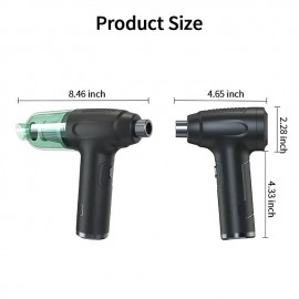 3 In 1 Cordless Vacuum Cleaner Compressed Air Duster Wireless Dust Blower Electric Air Pump Portable Rechargeable Air Cleaner Vacum For Computer Keyboard Sofa Car Home Office
