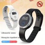 Q10 Ultrasonic Mosquito Repellent Bracelet Children Adult Pregnant Women Outdoor Waterproof Silicone Intelligent Time Drive Midge Watches
