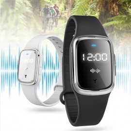 M2 Ultrasonic Mosquito Repellent Bracelet, Mosquito Repellent Bracelet Watch Function USB Rechargeable Anti Mosquito Wrist Bracelet For Indoor Outdoor Christmas Gifts
