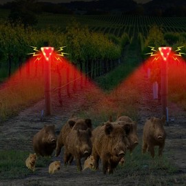 Alarm Security Sensor Animals Alarm Anti-wild Home Repellent Drive Animal Light Solar Boar Waterproof Sire Outdoor Away Alarm

