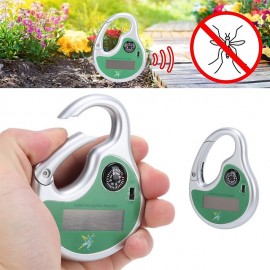Solar Ultrasonic Outdoor Mosquito Repellent Bug Zapper Outdoor With Compass Electronic Insect Killer For Camping Mountaineering Picnic Cycling
