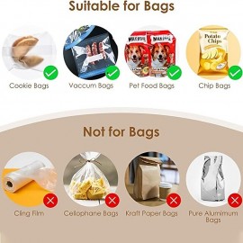 1pc Portable Bag Heat Sealer Plastic Package Storage Bag Snack Sealer Clip Mini Sealing Machine Handy Sticker Seal For Food Snack Gadgets Without Battery
