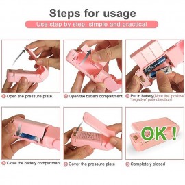 1pc Portable Bag Heat Sealer Plastic Package Storage Bag Snack Sealer Clip Mini Sealing Machine Handy Sticker Seal For Food Snack Gadgets Without Battery
