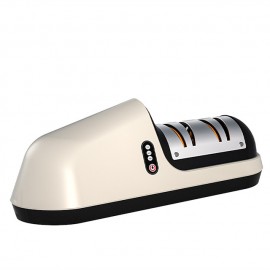1pc Electric Knife Sharpener Stainless Steel Three-speed Power Adjustment USB Charging Knife Sharpener Kitchen Accessories
