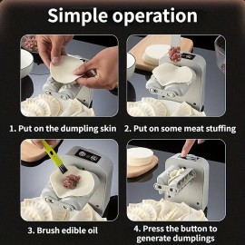 New Rechargeable Fully Automatic Bag Dumpling Machine Household Electric Bag Dumpling Machine Mold Full Of Electricity Can Make 1500 Dumplings For Kitchen Making Dumpling Machine
