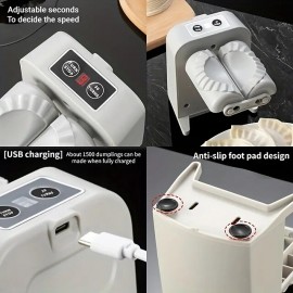 New Rechargeable Fully Automatic Bag Dumpling Machine Household Electric Bag Dumpling Machine Mold Full Of Electricity Can Make 1500 Dumplings For Kitchen Making Dumpling Machine
