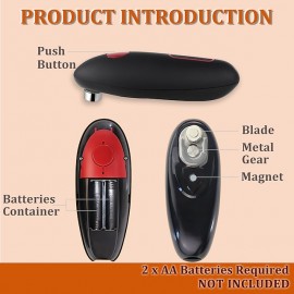 Electric Can Opener One Touch Automatic Bottle Opener Battery Operated Automatic Smooth Edges Kitchen Bar Tool gadgets
