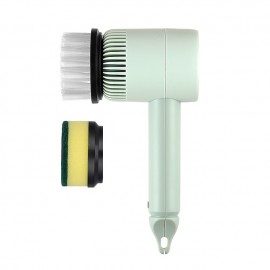 Electric Spin Scrubber Electric Cleaning Brush Cordless Power Scrubber with 2 Replaceable Brush Heads Handheld Kitchenware Brush Spinning Scrub Brush For Home Kitchen Pots Dishes
