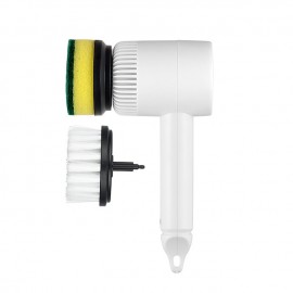 Electric Spin Scrubber Electric Cleaning Brush Cordless Power Scrubber with 2 Replaceable Brush Heads Handheld Kitchenware Brush Spinning Scrub Brush For Home Kitchen Pots Dishes
