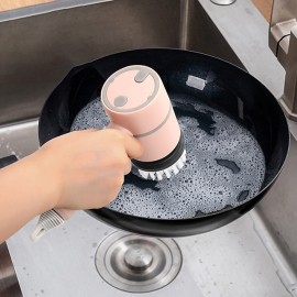 Electric Spin Scrubber Electric Cleaning Brush Cordless Power Scrubber with 2 Replaceable Brush Heads Handheld Kitchenware Brush Spinning Scrub Brush For Home Kitchen Pots Dishes
