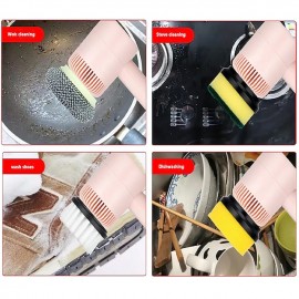 Electric Spin Scrubber Electric Cleaning Brush Cordless Power Scrubber with 2 Replaceable Brush Heads Handheld Kitchenware Brush Spinning Scrub Brush For Home Kitchen Pots Dishes
