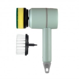 Electric Spin Scrubber Electric Cleaning Brush Cordless Power Scrubber with 2 Replaceable Brush Heads Handheld Kitchenware Brush Spinning Scrub Brush For Home Kitchen Pots Dishes
