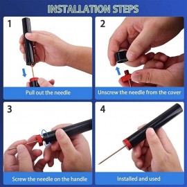 Air Pressure Pump Wine Bottle Opener Portable Stainless Steel Pin Easy Cork Remover Corkscrew for Home Party Wine Lovers Tools
