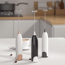 Electric Milk Frother Kitchen Drink Foamer Whisk Mixer Stirrer Coffee Cappuccino Creamer Whisk Frothy Blend Whisker Egg Beater, Without Battery
