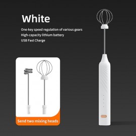 Rechargeable Handheld Foamer High Speed Electric Milk Frother Foam Maker Mixer Coffee Drink
