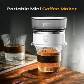 Portable Hand Brewing Coffee Machine Outdoor Mini Automatic Dripper Coffee Maker Pot Travel Extraction Coffee Brewer Grinder
