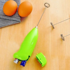 Stainless Steel Handheld Electric Blender Egg Whisk Coffee Milk Frother

