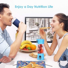 Portable Blender,Personal Blender with USB Rechargeable Mini Fruit Juice Mixer,Personal Size Blender for Smoothies and Shakes Mini Juicer Cup Travel 380ML,Fruit Juice,Milk
