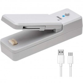 1pc Mini Bag Sealer, USB Rechargeable Portable Sealing Machine, Handheld Heat Vacuum Sealers For Plastic Bags, Kitchen Tools
