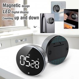 Kitchen Timers Digital Classroom Timer for Kids Large Magnetic LED Countdown Timer with Constant Light Function for classrooms Quiet for Children and Teachers
