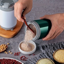 220ML 150W Powerful Grinder Grind Chinese Herbal Medicines Food Supplements Grains Seasoning Powder Coffee Beans - Detachable & Washable Compact & Easy to Carry & Store
