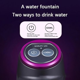 5 Gallon Water Dispenser Automatic Electric Water Bottle Pump With USB Charging Water Jug Pump Portable Water Bottle Dispenser For Home Office Outdoor, Universal 2-5 Gallon Bottle
