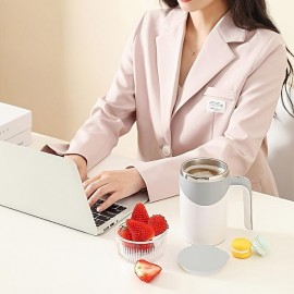 Electric Magnetic Stirring Coffee Mug, Electric Mixing Mug, Automatic Funny Self Mixing Cup, Stainless Steel Travel Cup For Chocolate, Milk, Tea, Office, Home, Kitchen
